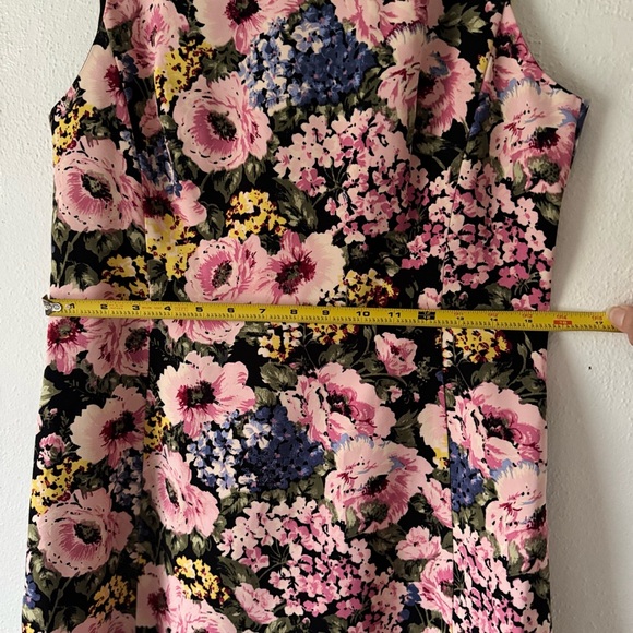 Rebecca Taylor Lavinia Floral-print Hydrangea Ruffle Dress In Black Cameo Pink - Picture 9 of 16